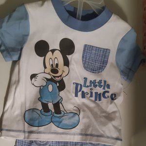 2pc boys Disney Baby Mickey Mousevshort set